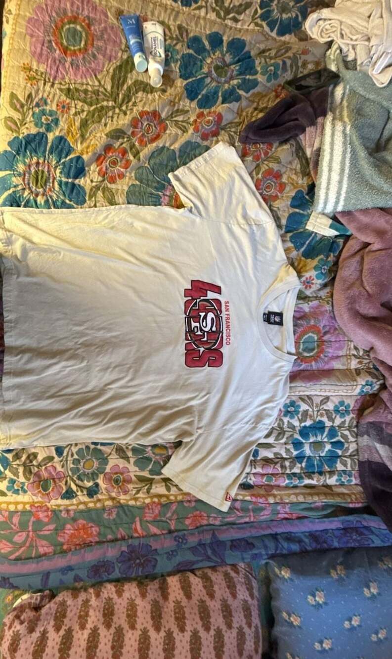 NFL Team Apparel San Francisco 49ers White T-Shirt 2XL